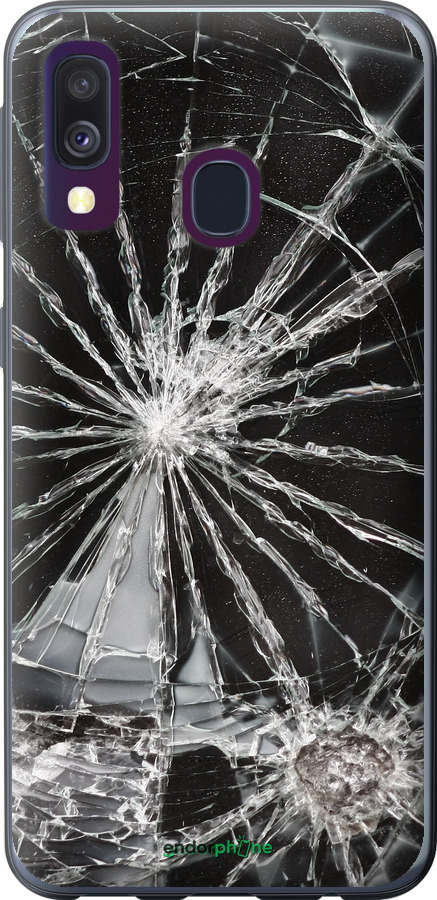 2D пластиковий чехол Glass для Samsung Galaxy A40 2019 A405F - 6608t-1672 изображение 