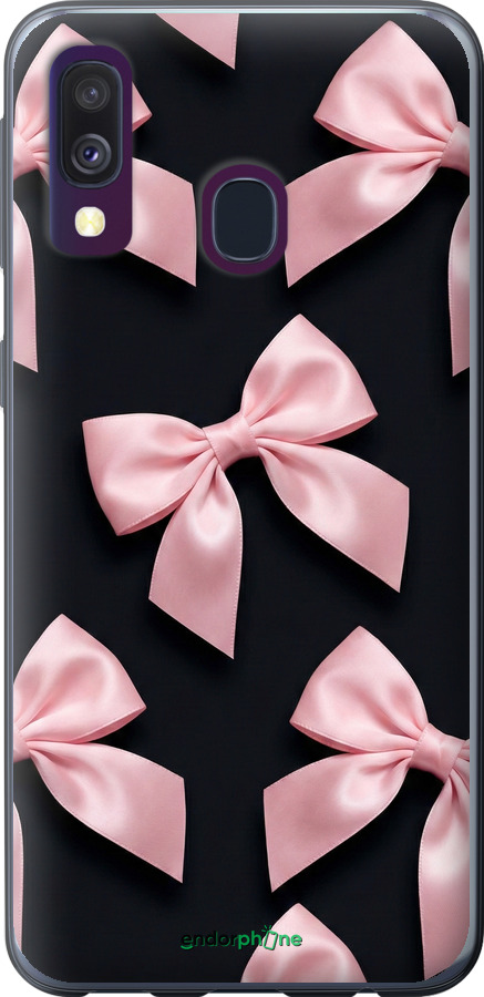 2D пластиковий чехол Coquette Ribbons Dark Coquette для Samsung Galaxy A40 2019 A405F - 6767t-1672 изображение 