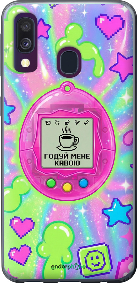 2D пластиковий чехол Y2K Aesthetic Retro Pet: Годуй мене кавою для Samsung Galaxy A40 2019 A405F - 6784t-1672 изображение 