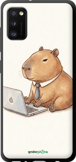 TPU чехол Funny Capybara CEO Working для Samsung Galaxy A41 A415F - 6777b-1886 изображение 