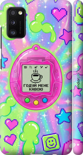 3D пластиковый матовый чехол Y2K Aesthetic Retro Pet: Годуй мене кавою для Samsung Galaxy A41 A415F - 6784m-1886 изображение 