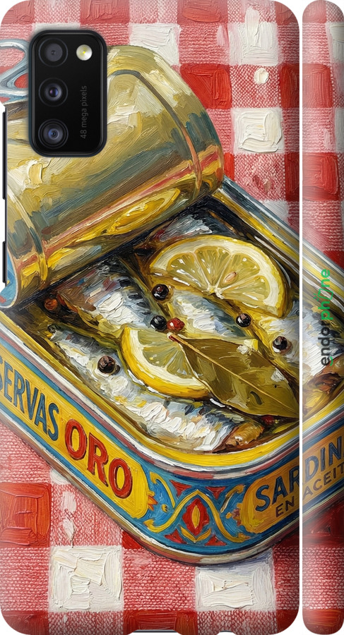 3D пластиковый матовый чехол Vintage Sardine Tin Phone для Samsung Galaxy A41 A415F - 6772m-1886 изображение 