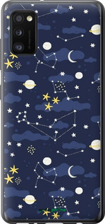 Силіконовий чехол Астрономічний візерунок для Samsung Galaxy A41 A415F - 6446u-1886 изображение 