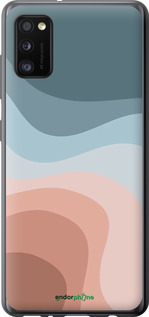 2D пластиковый чехол С синими и розовыми волнами в стиле ретро для Samsung Galaxy A41 A415F - 6532t-1886 изображение 