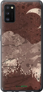 2D пластиковый чехол С изображением лунного пейзажа в ночном лесу для Samsung Galaxy A41 A415F - 6546t-1886 изображение 