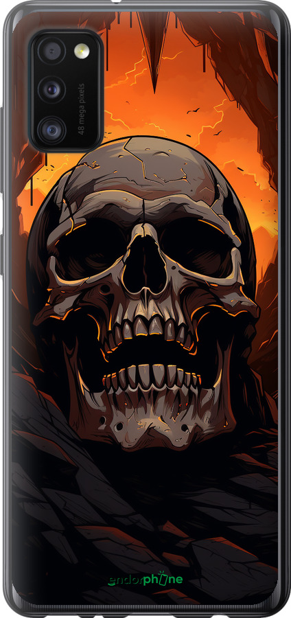 2D пластиковый чехол Череп в пещере для Samsung Galaxy A41 A415F - 5959t-1886 изображение 