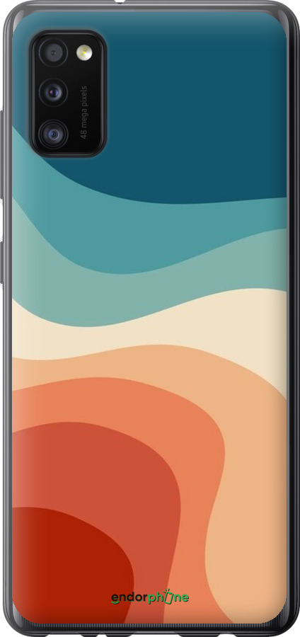 2D пластиковый чехол В стиле ретро с волнами для Samsung Galaxy A41 A415F - 6531t-1886 изображение 