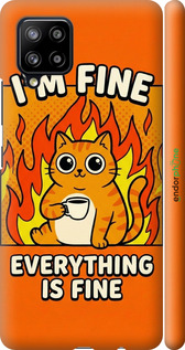 3D пластиковый матовый чехол 'Funny Cat' для Samsung Galaxy A42 A426B изображение 3