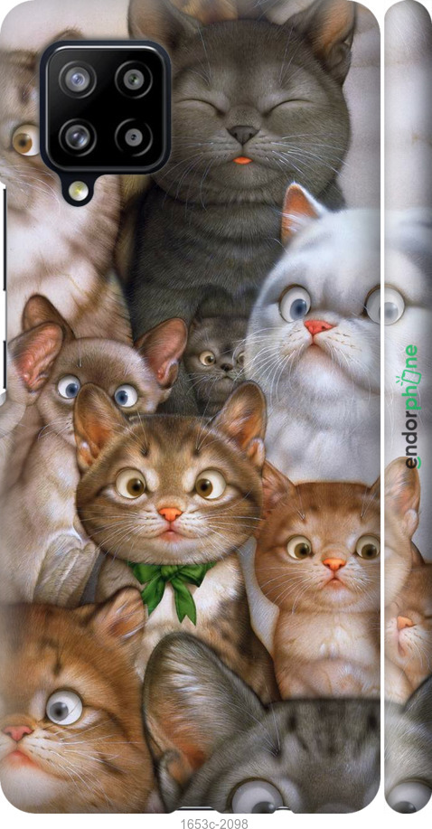 

3D пластиковий матовий чохол "Коти" для Samsung Galaxy A42 A426B