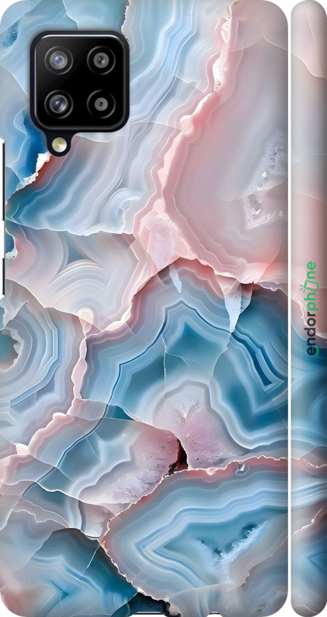 3D пластиковый матовый чехол Мрамор для Samsung Galaxy A42 A426B - 6306m-2098 изображение 