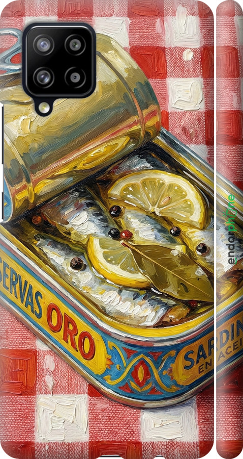 3D пластиковый матовый чехол Vintage Sardine Tin Phone для Samsung Galaxy A42 A426B - 6772m-2098 изображение 