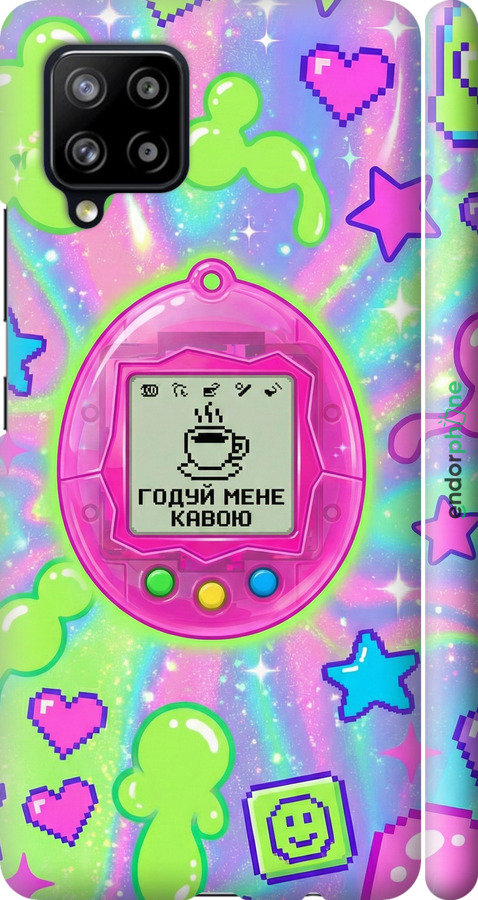 3D пластиковый матовый чехол Y2K Aesthetic Retro Pet: Годуй мене кавою для Samsung Galaxy A42 A426B - 6784m-2098 изображение 