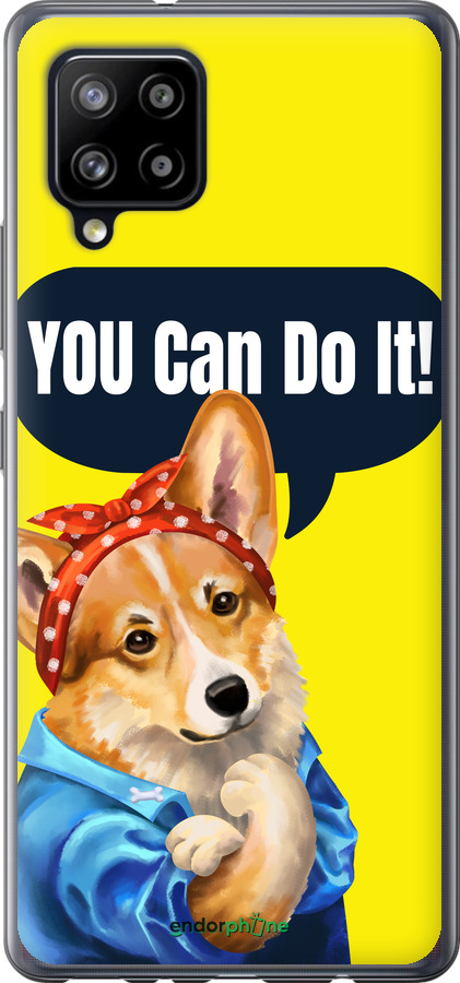 Силіконовий чехол чехол с корги You Can Do It для Samsung Galaxy A42 A426B - 6184u-2098 изображение 