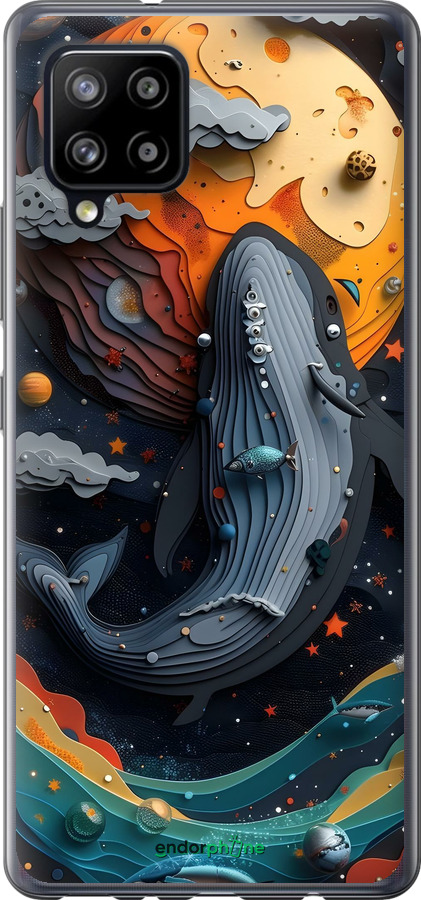 Силиконовый чехол Кит в космосе для Samsung Galaxy A42 A426B - 6328u-2098 изображение 