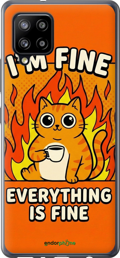 2D пластиковый чехол Funny Cat для Samsung Galaxy A42 A426B - 6786t-2098 изображение 