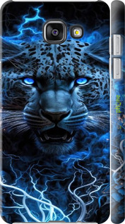 3D пластиковый глянцевый чехол Ледяной леопард для Samsung Galaxy A5 (2016) A510F - 6460c-158 изображение 