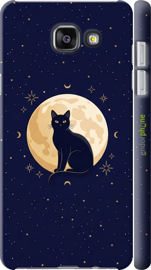 3D пластиковий глянцевий чехол Cute Cat Celestial/Witchy для Samsung Galaxy A5 (2016) A510F - 6787c-158 изображение 