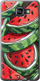 Силиконовый чехол Арбуз для Samsung Galaxy A5 (2016) A510F - 6315u-158 изображение 