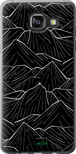 Силиконовый чехол С изображением Темных гор для Samsung Galaxy A5 (2016) A510F - 6489u-158 изображение 