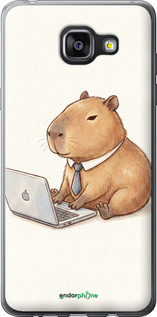 Силиконовый чехол Funny Capybara CEO Working для Samsung Galaxy A5 (2016) A510F - 6777u-158 изображение 