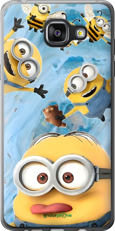 Силиконовый чехол Миньоны для Samsung Galaxy A5 (2016) A510F - 6386u-158 изображение 