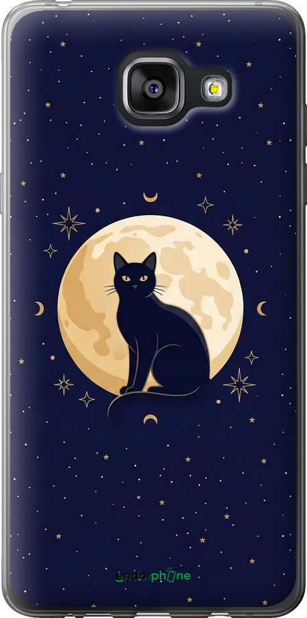 Силиконовый чехол Cute Cat Celestial/Witchy для Samsung Galaxy A5 (2016) A510F - 6787u-158 изображение 