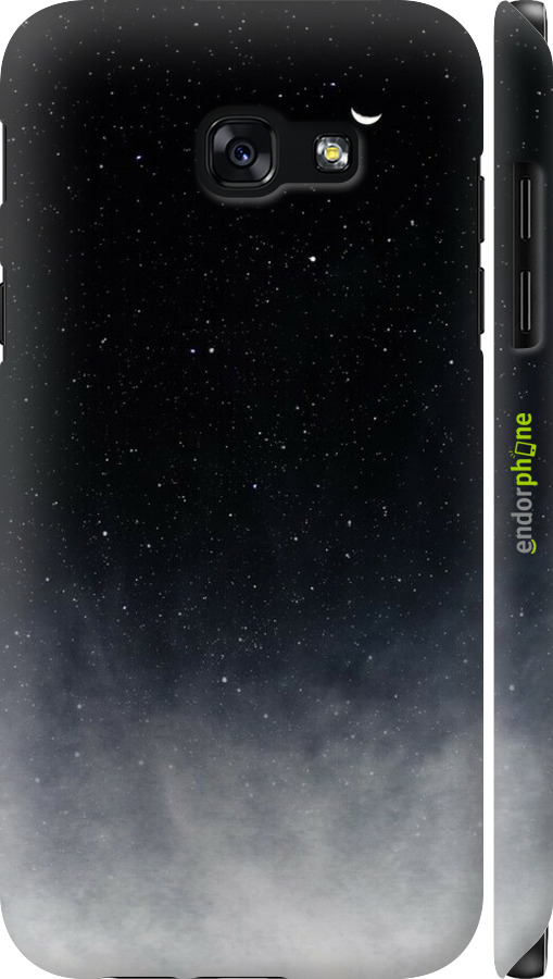 3D пластиковый глянцевый чехол Сині хмари, Синій місяць для Samsung Galaxy A5 (2017) - 6396c-444 изображение 