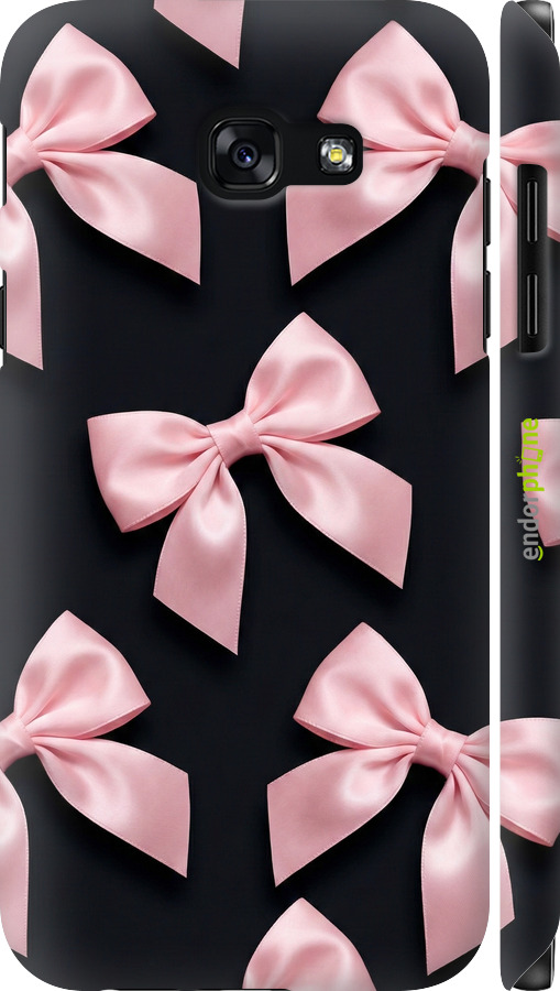 3D пластиковый глянцевый чехол Coquette Ribbons Dark Coquette для Samsung Galaxy A5 (2017) - 6767c-444 изображение 