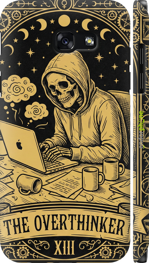 3D пластиковый глянцевый чехол The Overthinker для Samsung Galaxy A5 (2017) - 6774c-444 изображение 