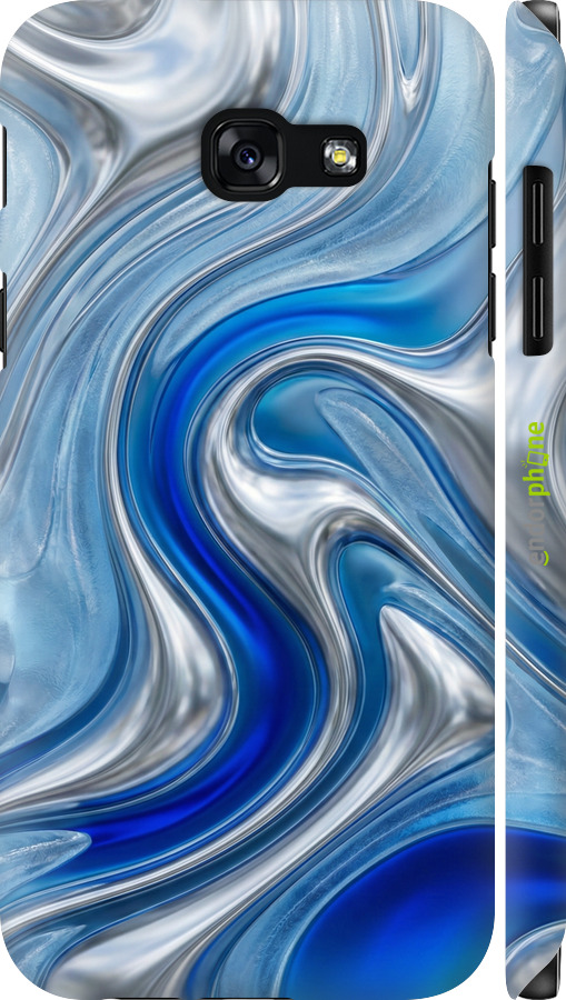 3D пластиковый глянцевый чехол Liquid Chrome для Samsung Galaxy A5 (2017) - 6781c-444 изображение 