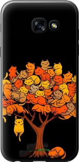 2D пластиковый чехол Дерево и котики для Samsung Galaxy A5 (2017) - 6516t-444 изображение 
