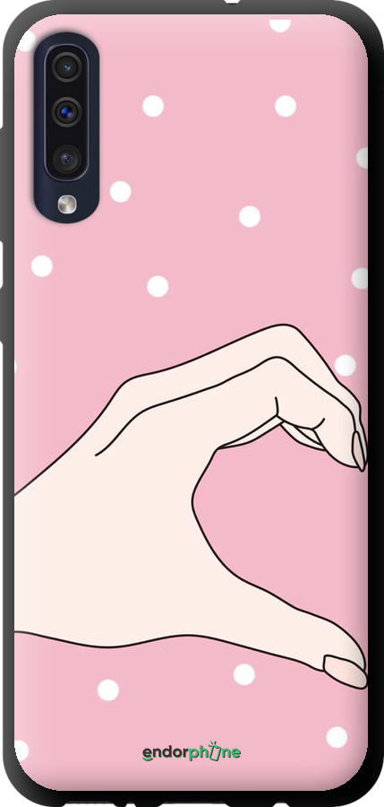 TPU чехол Половинка сердца для Samsung Galaxy A30s A307F - 4340b-1804 изображение 