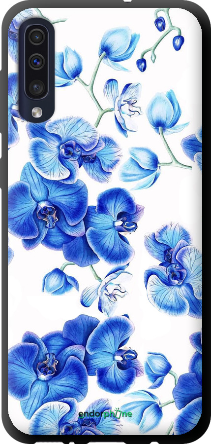 TPU чехол Блакитні орхідеї для Samsung Galaxy A30s A307F - 4406b-1804 изображение 