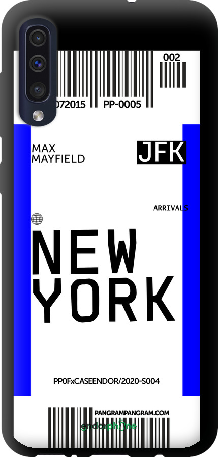 TPU чехол New York для Samsung Galaxy A50 2019 A505F - 4861b-1668 изображение 