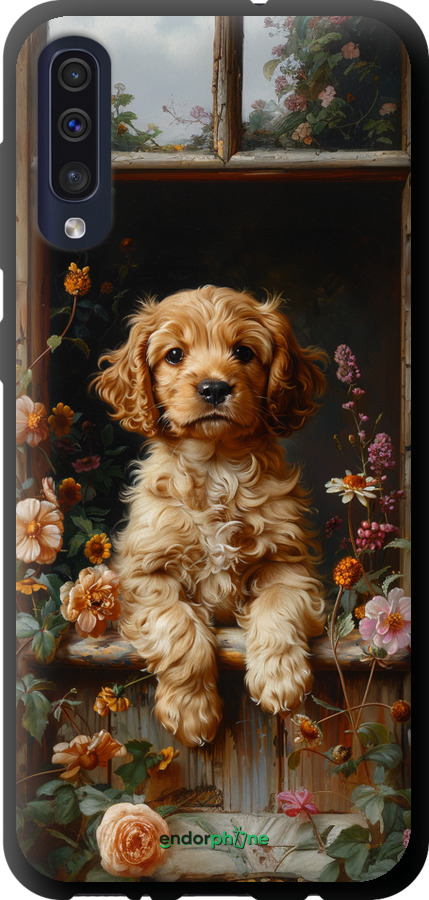 TPU чехол Щенок cocker spaniel для Samsung Galaxy A50 2019 A505F - 6136b-1668 изображение 