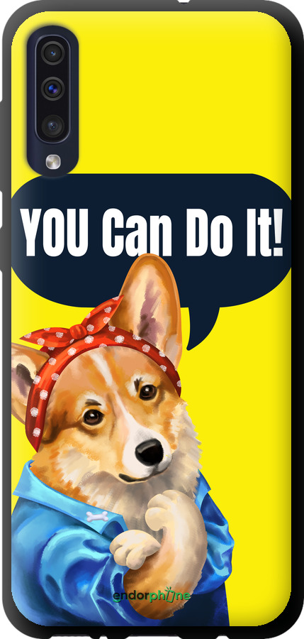 TPU чехол чехол с корги You Can Do It для Samsung Galaxy A50 2019 A505F - 6184b-1668 изображение 