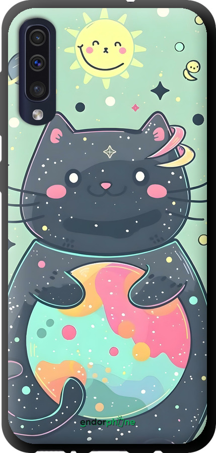 TPU чехол Милый котик для Samsung Galaxy A50 2019 A505F - 6364b-1668 изображение 