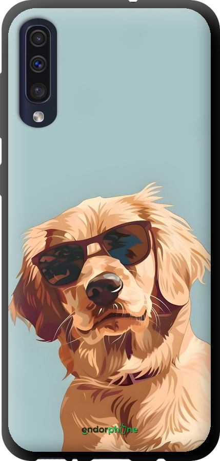 TPU чехол Пес в очках для Samsung Galaxy A50 2019 A505F - 6381b-1668 изображение 