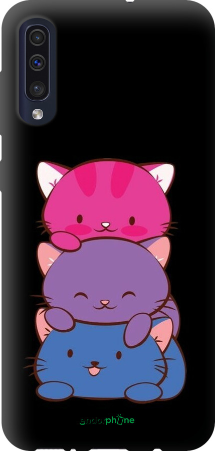 TPU чехол Милые кошки для Samsung Galaxy A50 2019 A505F - 6518b-1668 изображение 