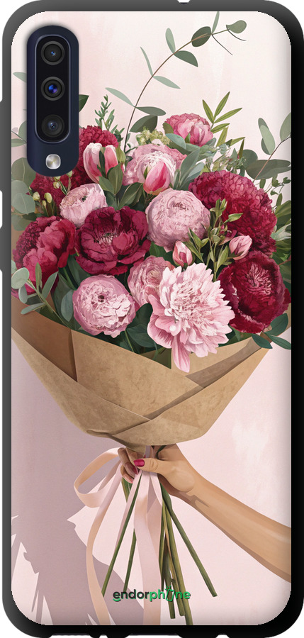 TPU чехол Пионы 1 для Samsung Galaxy A30s A307F - 6705b-1804 изображение 