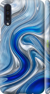 3D пластиковый матовый чехол Liquid Chrome для Samsung Galaxy A30s A307F - 6781m-1804 изображение 