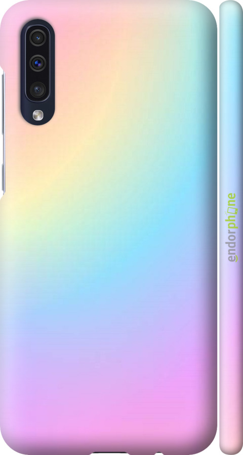 

3D пластиковий матовий чохол "Веселка 2" для Samsung Galaxy A30s A307F, Рожевий