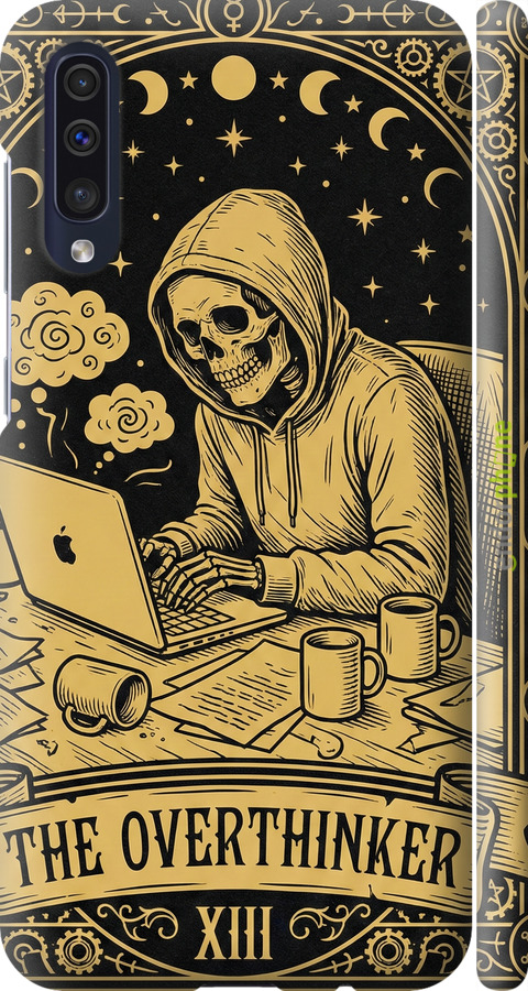 3D пластиковый матовый чехол The Overthinker для Samsung Galaxy A50 2019 A505F - 6774m-1668 изображение 