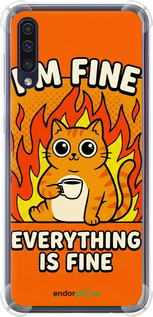 Силикон с усиленными углами чехол Funny Cat для Samsung Galaxy A50 2019 A505F - 6786sp-1668 изображение 