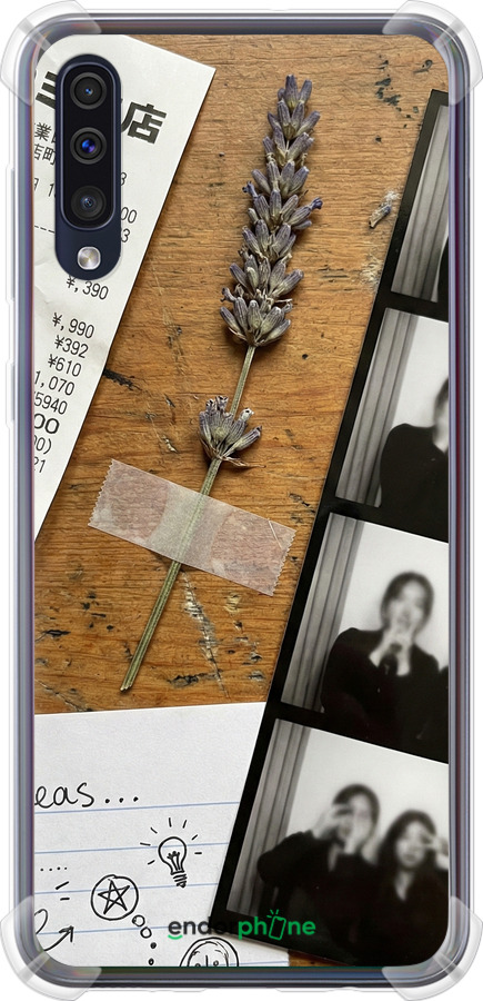 Силикон с усиленными углами чехол Aesthetic Scrapbook Collage для Samsung Galaxy A50 2019 A505F - 6773sp-1668 изображение 