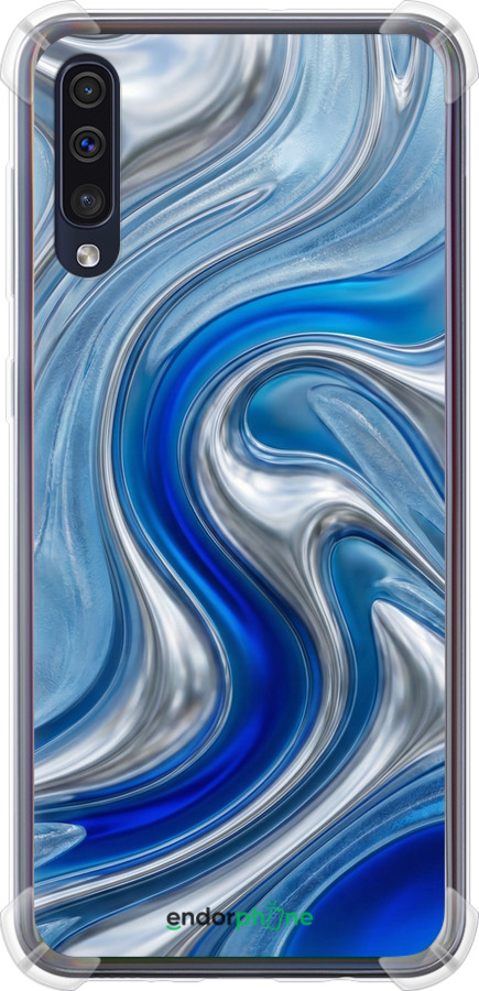 Силикон с усиленными углами чехол Liquid Chrome для Samsung Galaxy A50 2019 A505F - 6781sp-1668 изображение 