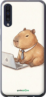 Силіконовий чехол Funny Capybara CEO Working для Samsung Galaxy A30s A307F - 6777u-1804 изображение 