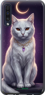 2D пластиковий чехол Mystic White Cat Gothic Dark Purple Gold для Samsung Galaxy A30s A307F - 6805t-1804 изображение 