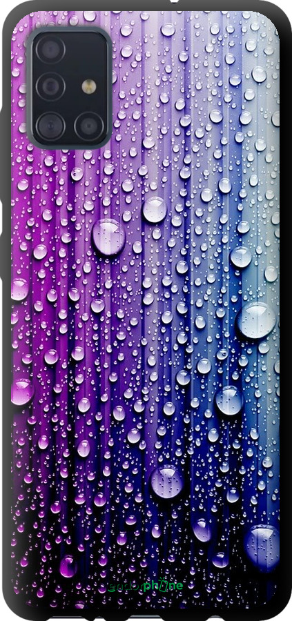 

TPU чорний чохол "Краплини води" для Samsung Galaxy A51 2020 A515F, Синій