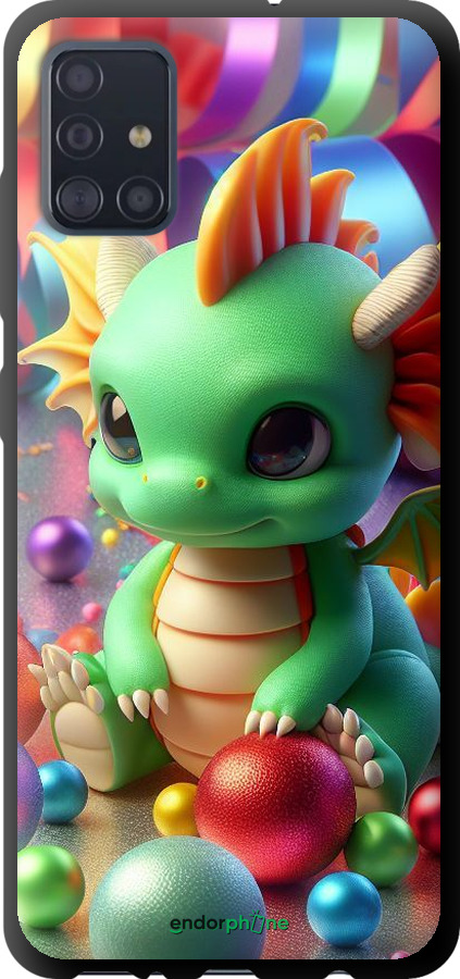 TPU чехол Веселый дракончик для Samsung Galaxy A51 2020 A515F - 5812b-1827 изображение 